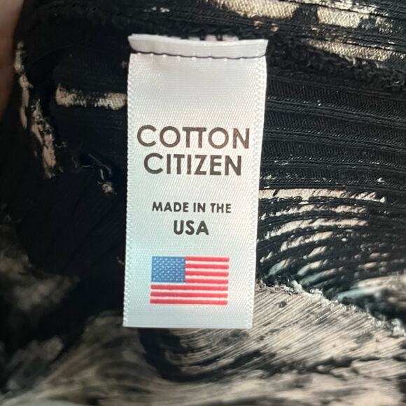 Cotton Citizen The Ibiza Small Mini Tie Dye Long Sleeve Dress Graphite Splatter - Picture 7 of 8